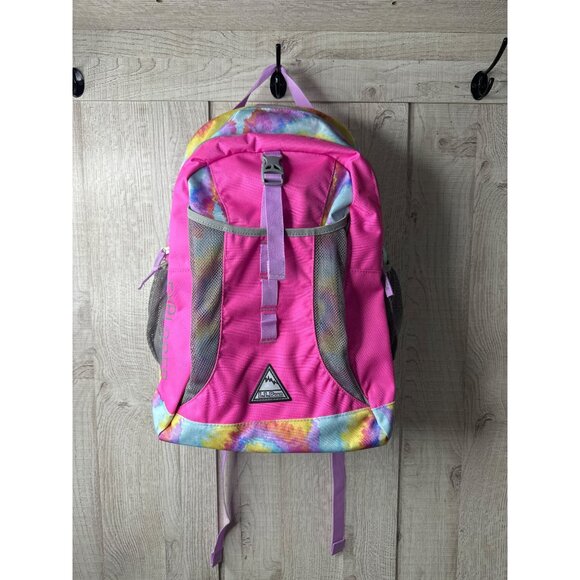 L L Bean Explorer Tie Dye Kids Backpack w/ Multiple Compartments & Adj Straps - Picture 2 of 12